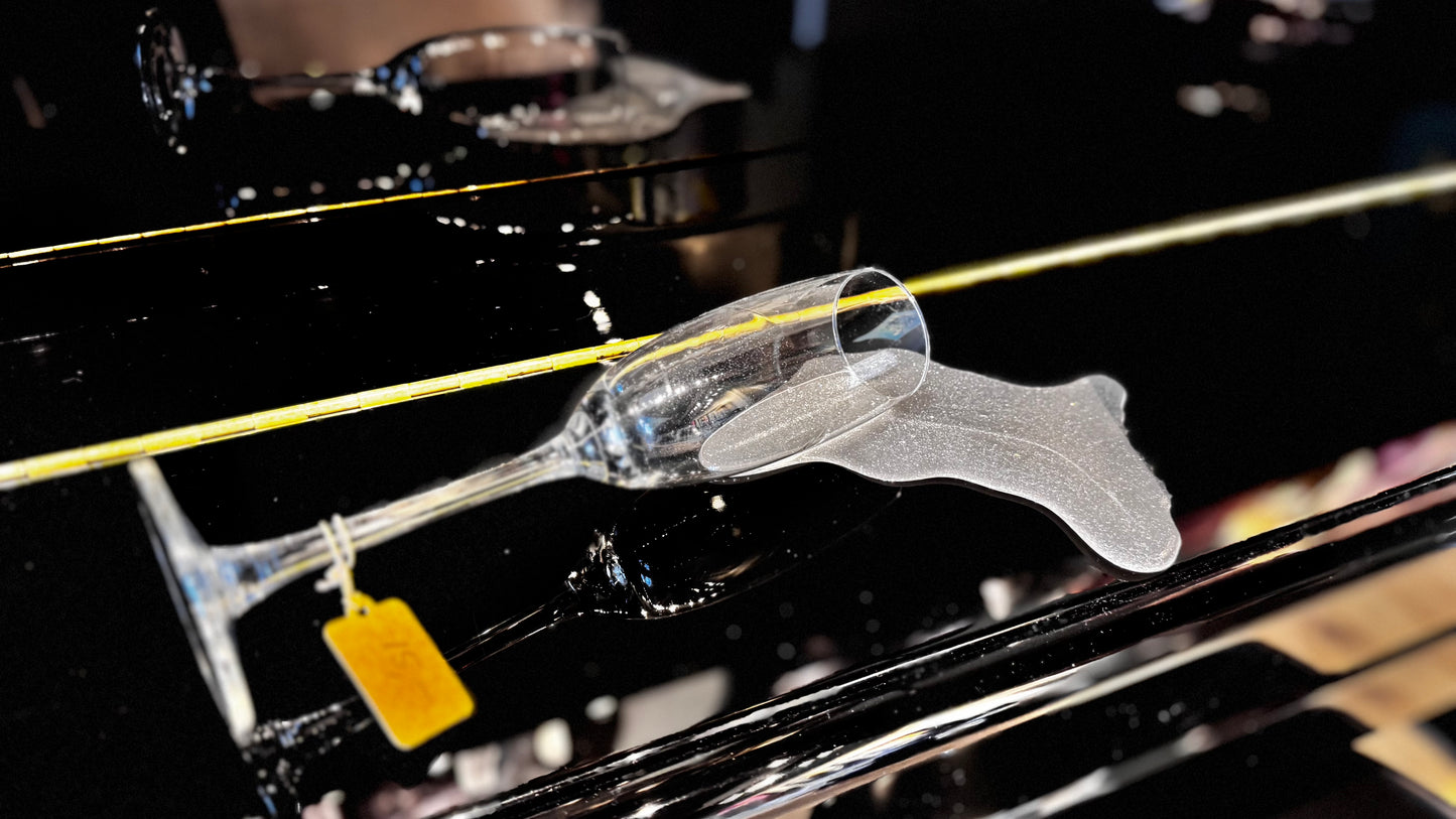 Fallen Champagne glass