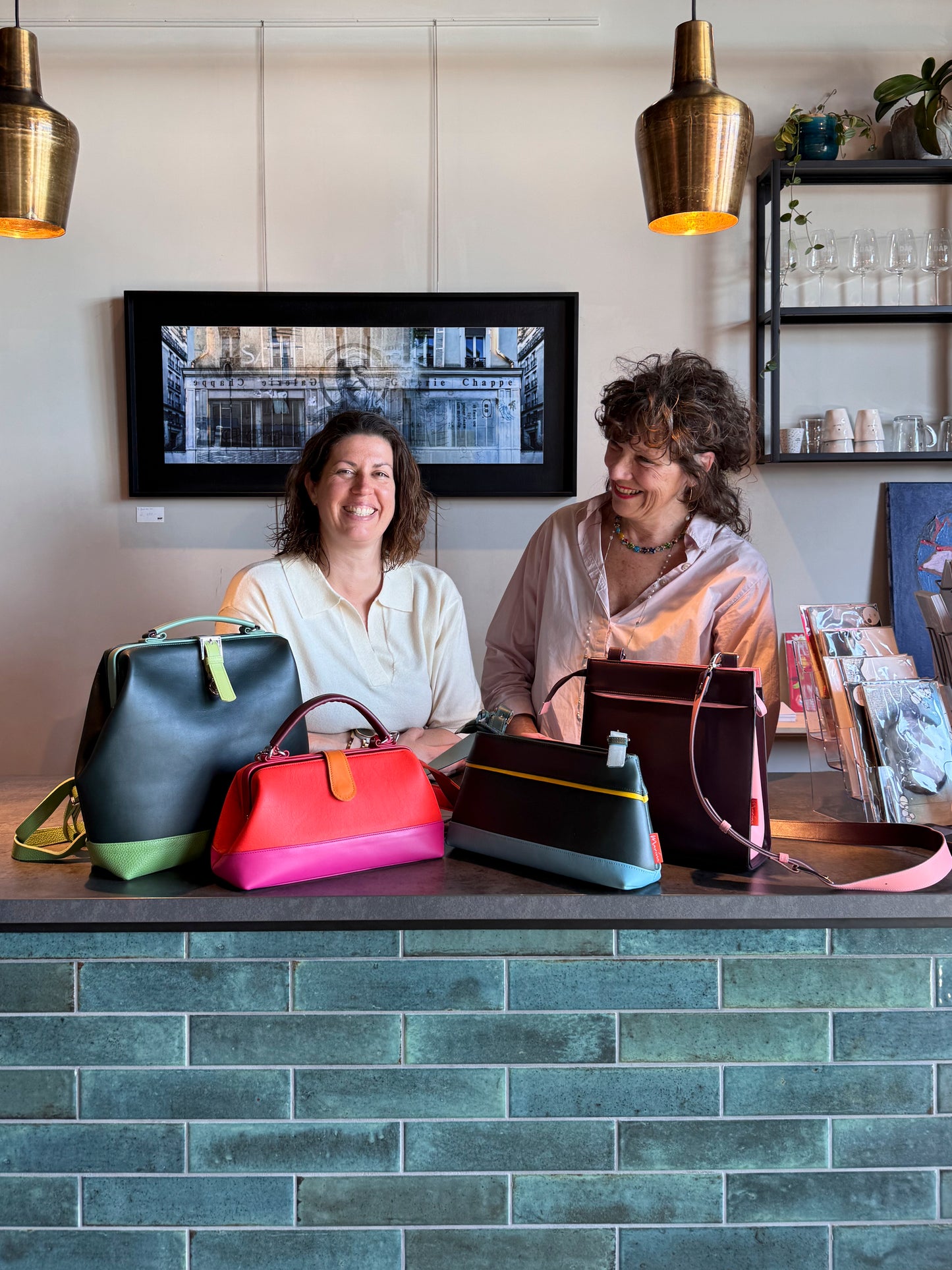 Marina Bags Lucca Zwart-croco