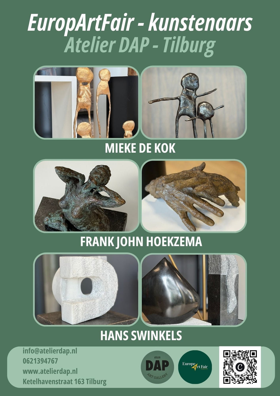 Atelier DAP is te vinden bij de EuropArtFair 19&20 september