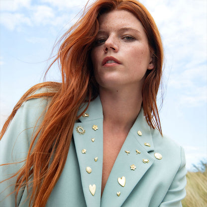 Brooch set Hibiscus - Dragonfly