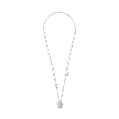 Courage Labradorite Silver Colored Necklace