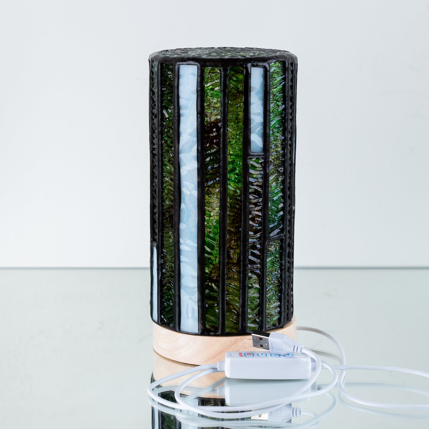 Tiffany Lamp Groen (glas)