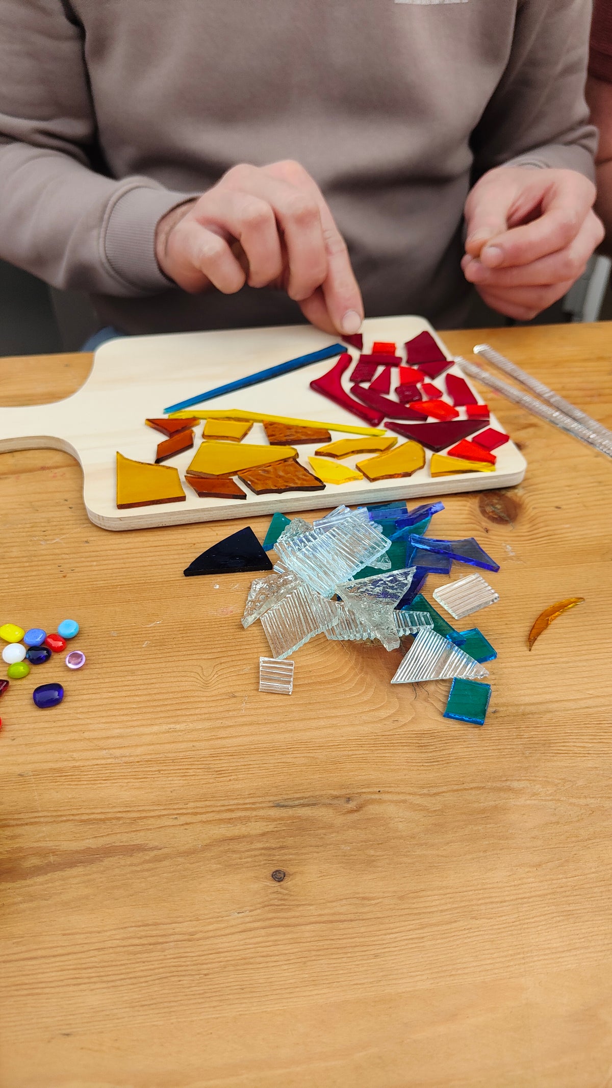 Mozaïeken met glas