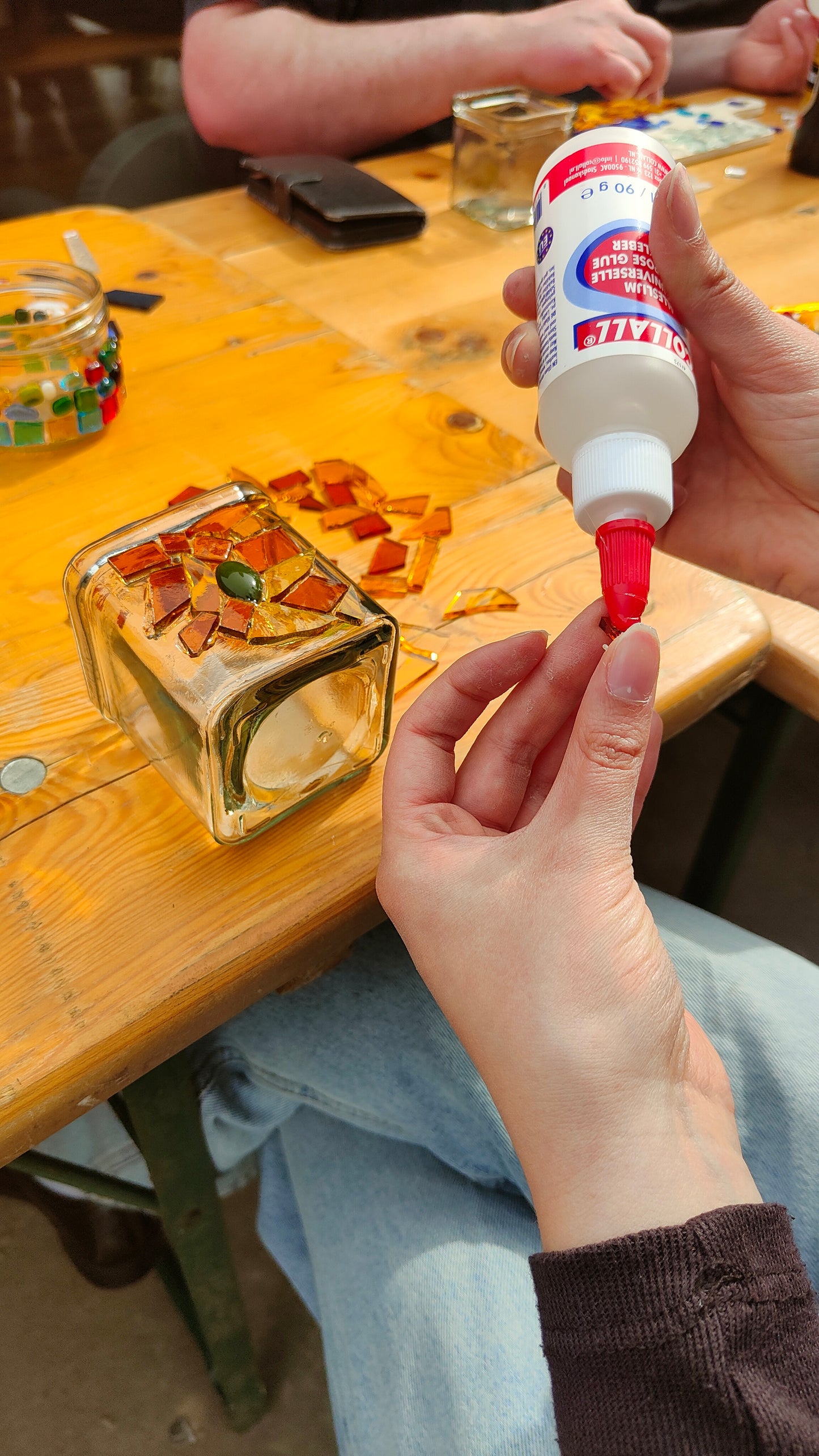 Mozaïeken met glas
