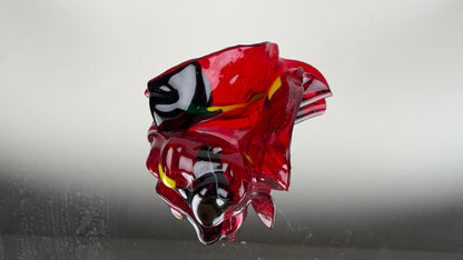 Red glass object