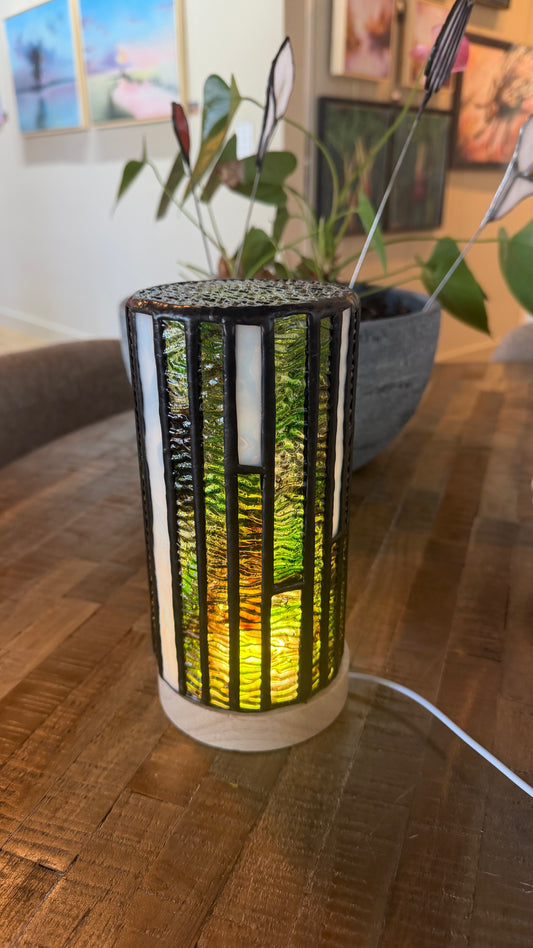Tiffany Lamp Groen (glas)