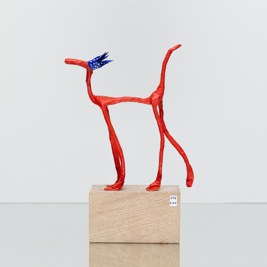 Chien Rouge Couronne Blue