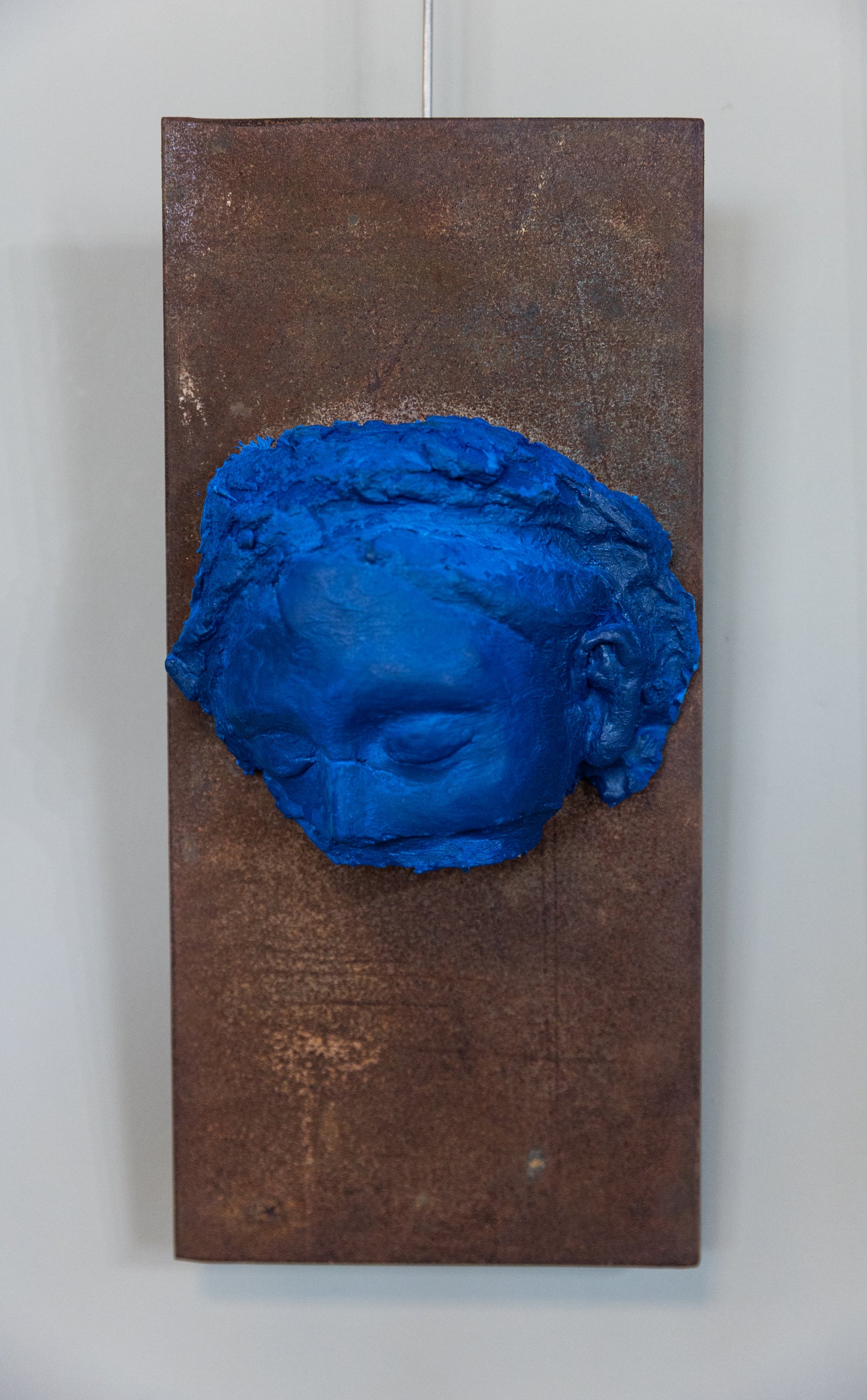 Fragment of "She hold Iron" (blue)