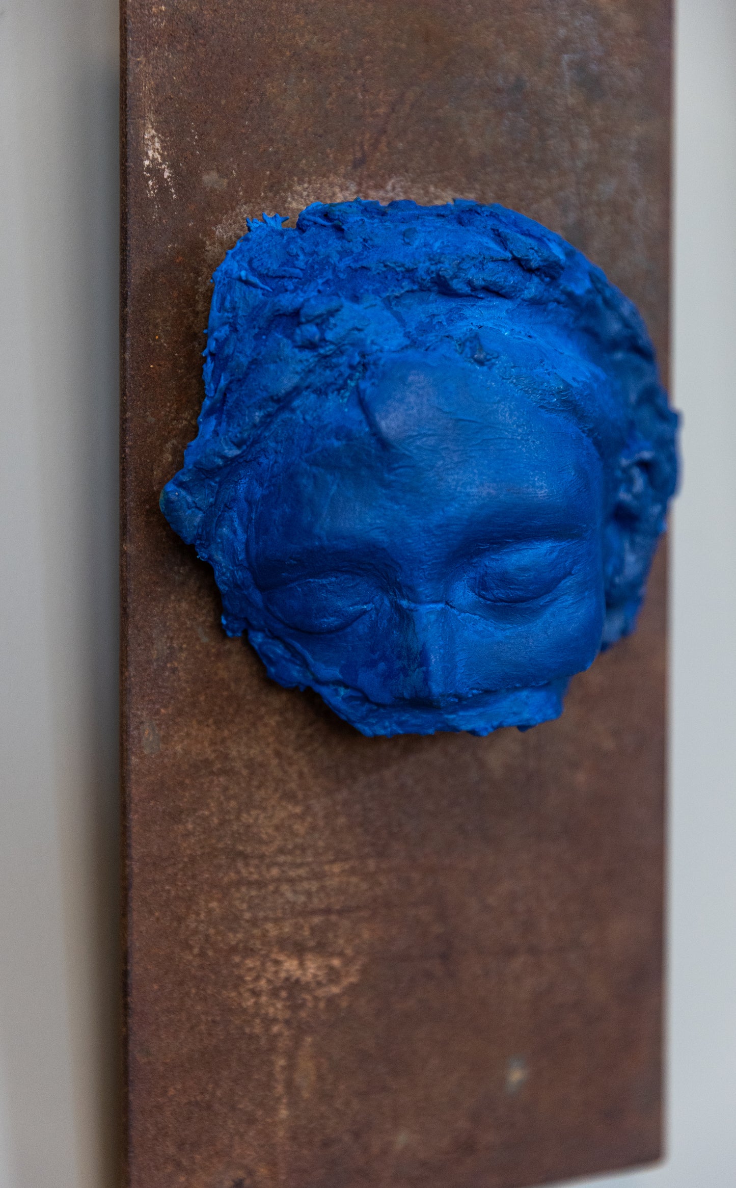 Fragment of "She hold Iron" (blue)